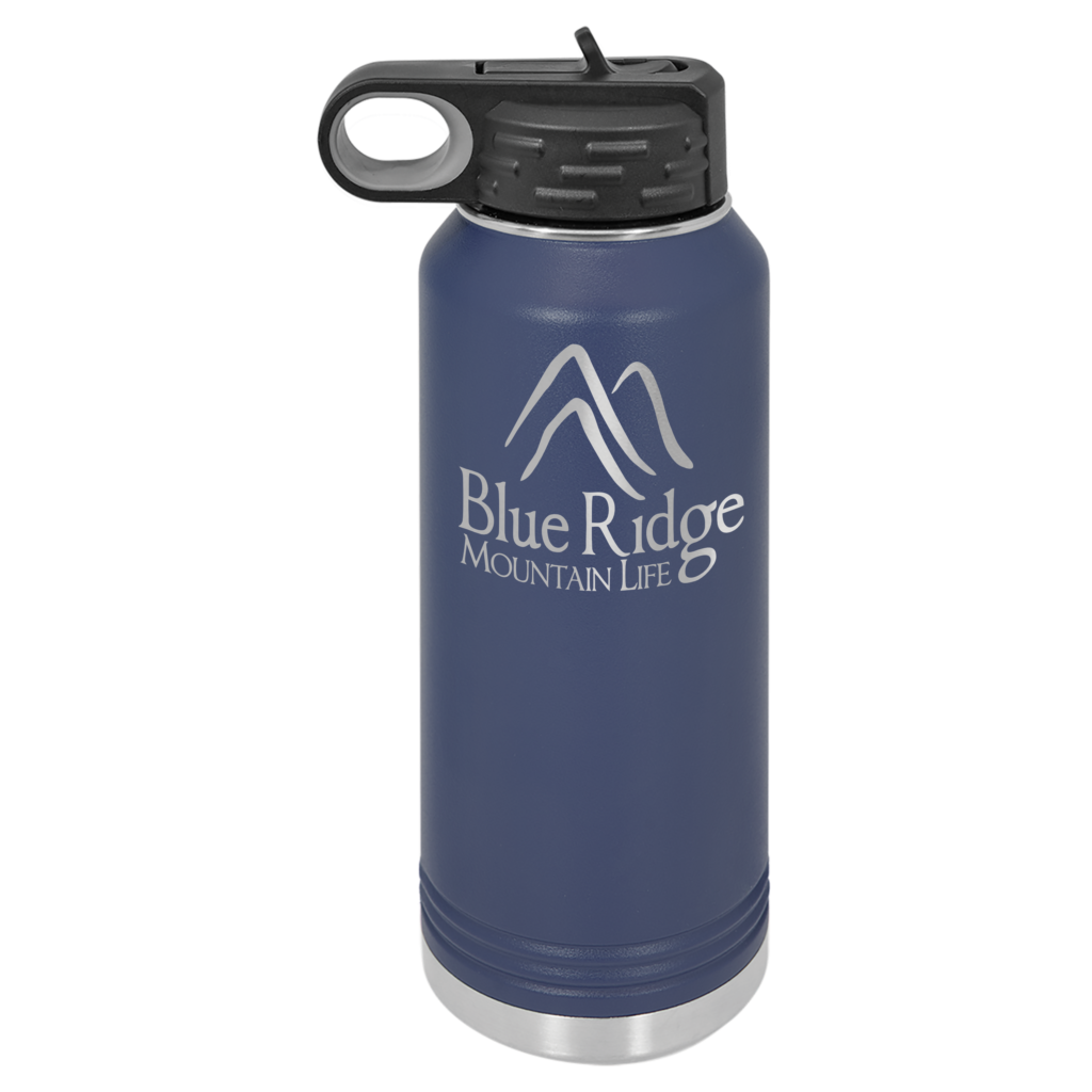 Laser Engraved Water Bottle Blue Ridge Mountain Life Merch laser-engraved-water-bottle-blue-ridge-mountain-life-merch